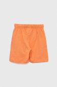 Дитячі бавовняні шорти zippy колір помаранчевий однотонні регульована талія