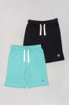 Дитячі бавовняні шорти zippy однотонні регульована талія колір блакитний
