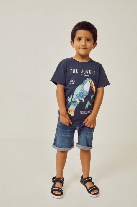 Дитячі джинсові шорти zippy однотонні колір блакитний (3159961)