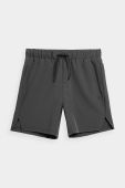 Дитячі шорти 4F колір сірий однотонні