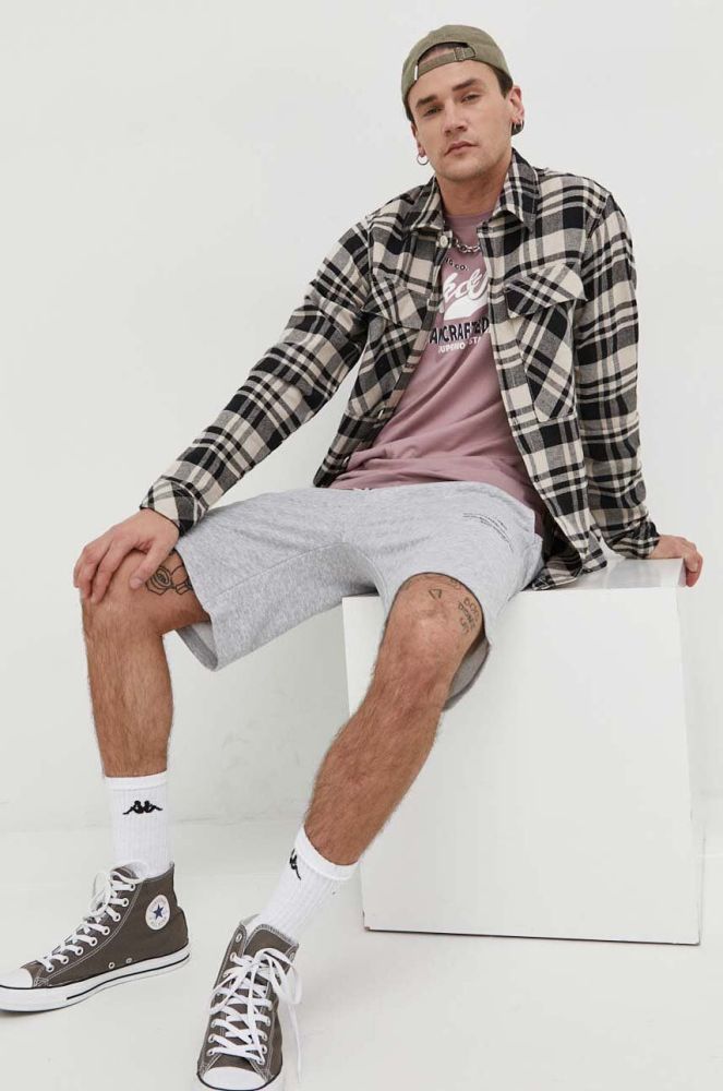 Шорти Jack & Jones JPSTFELIX чоловічі колір сірий меланж 12225113