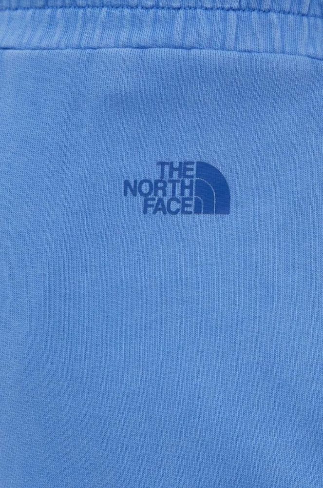 Бавовняні шорти The North Face колір блакитний фото 4