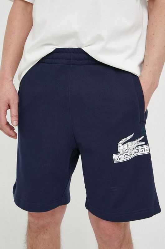 Бавовняні шорти Lacoste колір синій GH5582-166