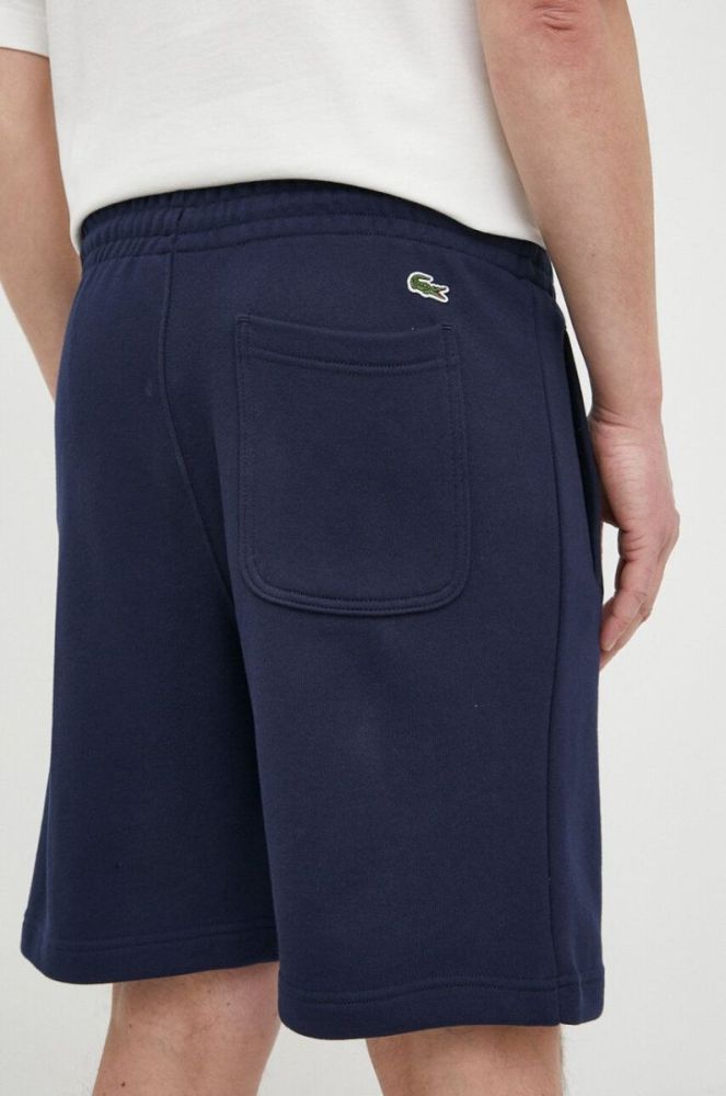 Бавовняні шорти Lacoste колір синій GH5582-166 фото 3