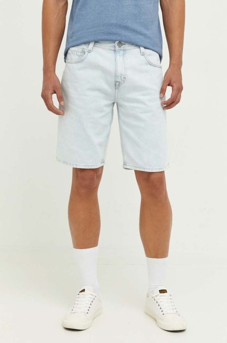 Джинсові шорти Mustang чоловічі колір блакитний (3304055)