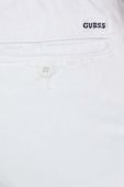 Шорти з домішкою льону Guess колір білий