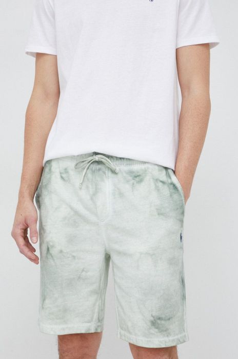 Шорти з домішкою льону Polo Ralph Lauren колір зелений