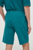 Бавовняні шорти United Colors of Benetton колір зелений