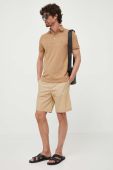 Бавовняні шорти United Colors of Benetton колір бежевий (3285835)