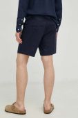 Лляні шорти Bruuns Bazaar Lino Germain колір синій меланж