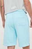 Бавовняні шорти BOSS BOSS ORANGE колір блакитний