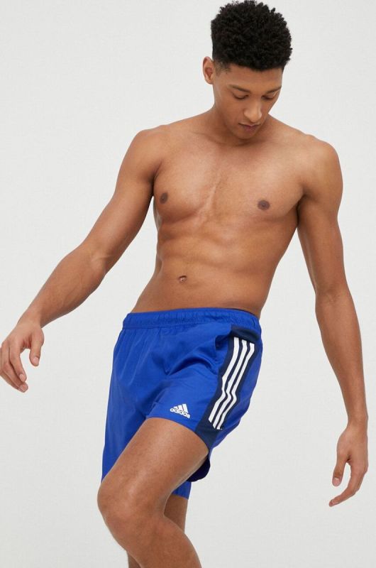 Купальні шорти adidas Performance чоловічі візерунок колір блакитний фото 2