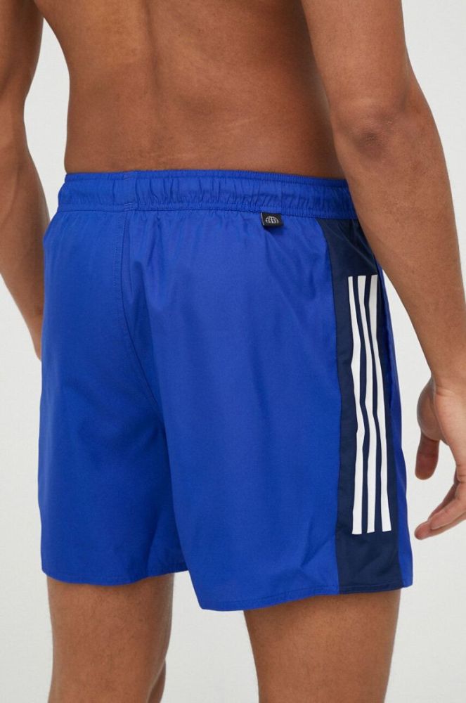 Купальні шорти adidas Performance чоловічі візерунок колір блакитний фото 3
