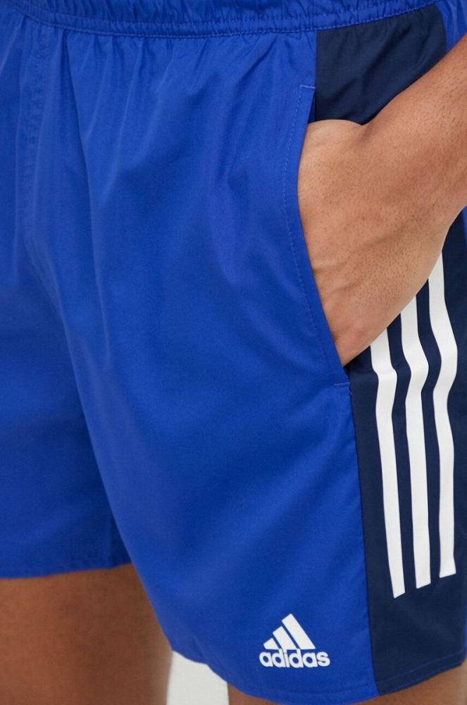 Купальні шорти adidas Performance чоловічі візерунок колір блакитний фото 4