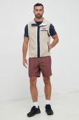 Бавовняні шорти Columbia колір бордовий