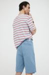 Бавовняні шорти Wrangler колір блакитний