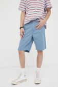 Бавовняні шорти Wrangler колір блакитний