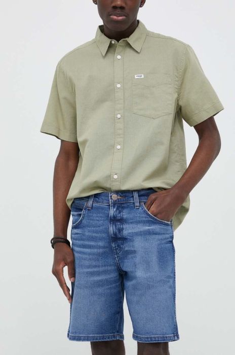 Джинсові шорти Wrangler Frontier чоловічі колір блакитний