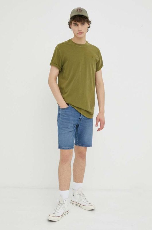 Джинсові шорти Wrangler чоловічі колір блакитний (3259162) фото 2