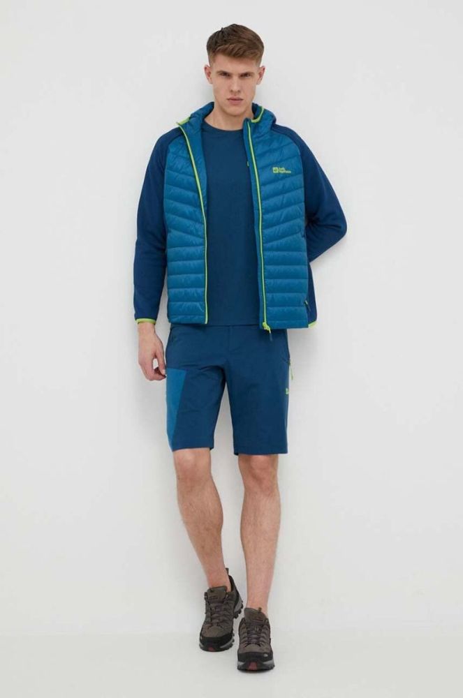 Спортивні шорти Jack Wolfskin Glastal чоловічі колір блакитний фото 2
