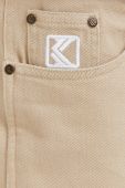 Бавовняні шорти Karl Kani колір бежевий
