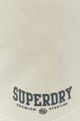 Бавовняні шорти Superdry колір зелений