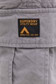 Бавовняні шорти Superdry колір сірий