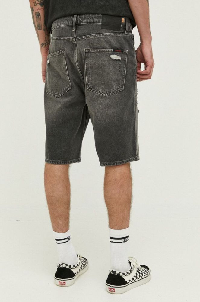 Джинсові шорти Superdry чоловічі колір сірий (3163769) фото 3