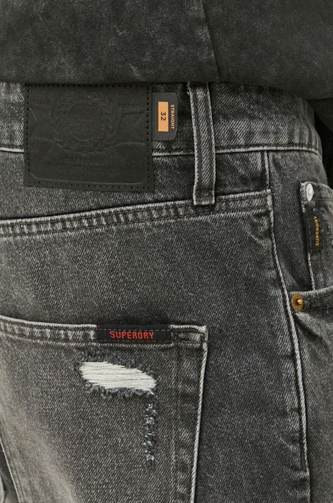 Джинсові шорти Superdry чоловічі колір сірий (3163769) фото 4