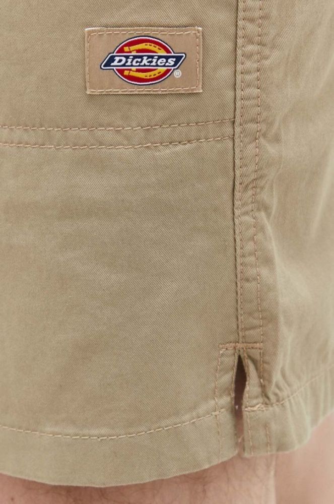 Бавовняні шорти Dickies колір бежевий фото 4