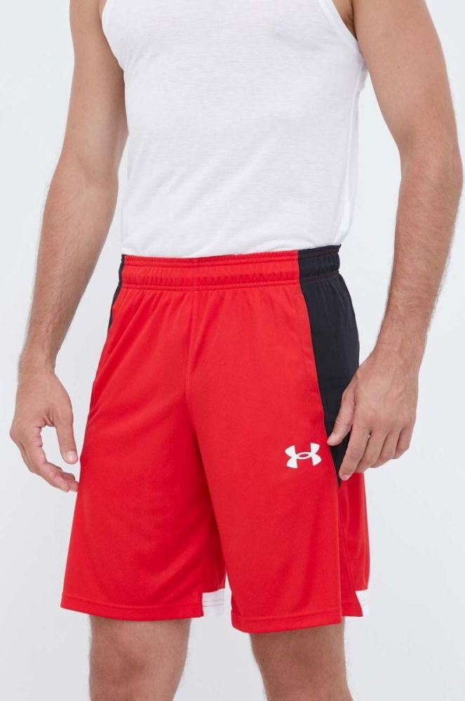 Шорти для тренувань Under Armour Baseline колір червоний фото 2