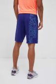 Шорти для тренувань Under Armour Tech Wordmark Graphic колір фіолетовий