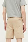 Бавовняні шорти Nicce колір бежевий