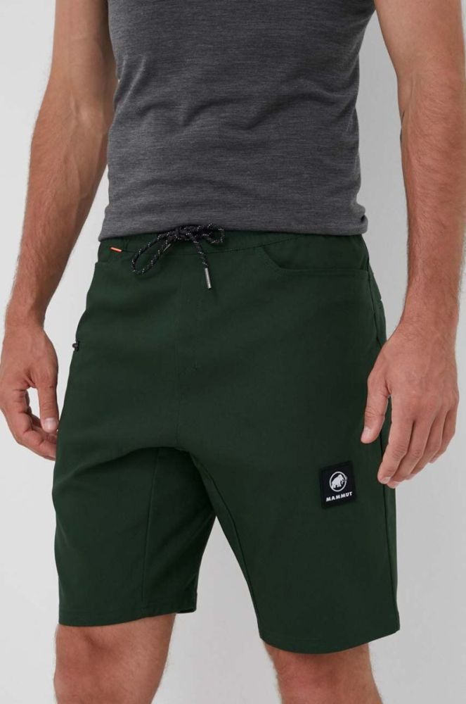 Шорти outdoor Mammut Massone колір зелений фото 4