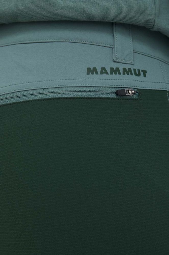 Шорти outdoor Mammut Zinal Hybrid колір зелений фото 5
