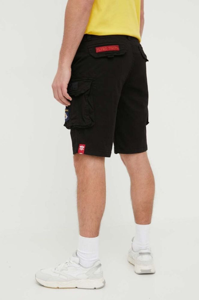 Шорти Alpha Industries чоловічі колір чорний 186209.03-Black фото 3