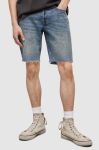 Джинсові бавовняні шорти AllSaints колір блакитний