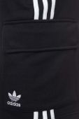 Бавовняні шорти adidas Originals Adicolor Classics 3-Stripes Cargo колір чорний IA6334-BLACK