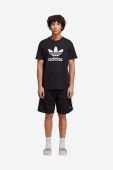 Бавовняні шорти adidas Originals Adicolor Classics 3-Stripes Sweat колір чорний IA6351-black