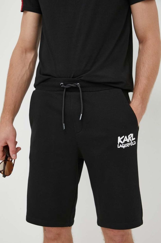 Шорти Karl Lagerfeld чоловічі колір чорний (3386650)