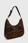 Шкіряна сумочка Guess колір коричневий (2898193) Шкіряна сумочка Guess колір коричневий (2898193)