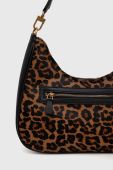 Шкіряна сумочка Guess колір коричневий (2898193) Шкіряна сумочка Guess колір коричневий (2898193)