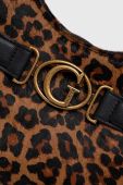 Шкіряна сумочка Guess колір коричневий (2898193) Шкіряна сумочка Guess колір коричневий (2898193)
