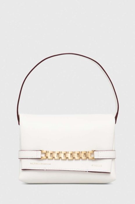 Шкіряна сумочка Victoria Beckham колір рожевий (3333599)