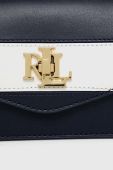 Шкіряна сумочка Lauren Ralph Lauren колір синій (2940250)