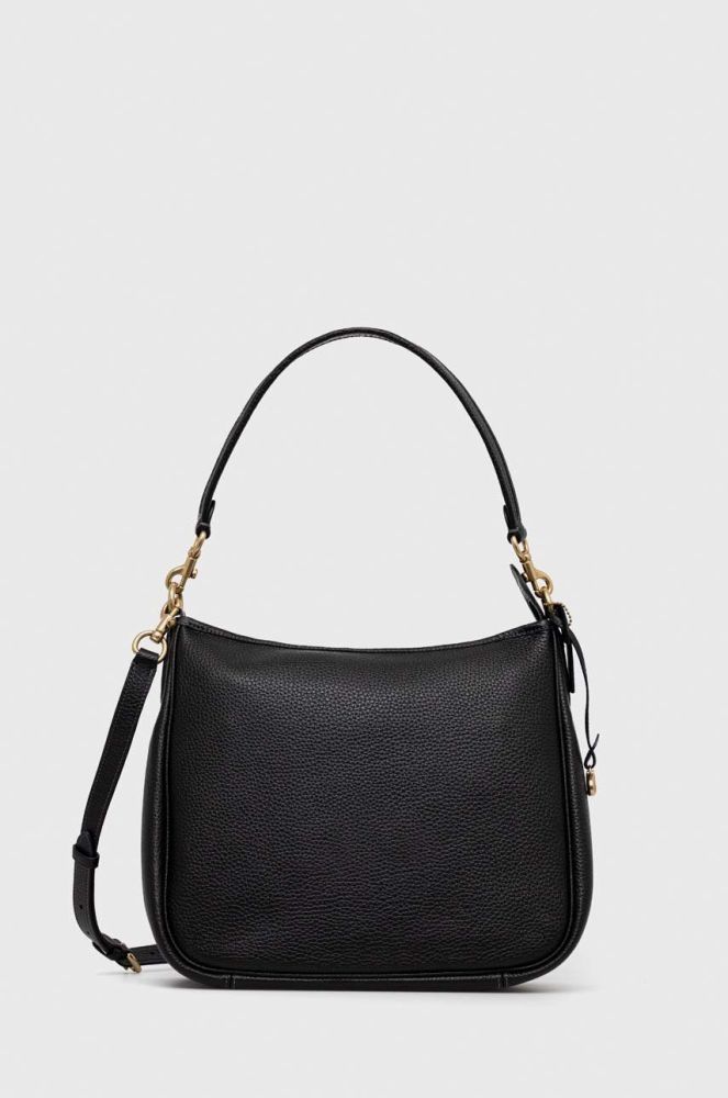 Шкіряна сумочка Coach колір чорний (2830997)