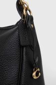 Шкіряна сумочка Coach колір чорний (2830997)