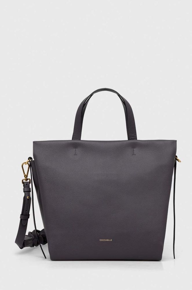 Шкіряна сумочка Coccinelle колір чорний (3380196)