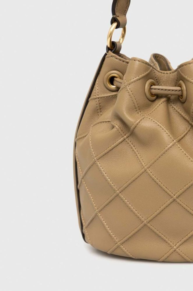 Шкіряна сумочка Tory Burch колір бежевий (3023531) фото 4