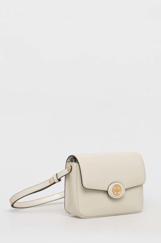 Шкіряна сумочка Tory Burch колір бежевий (2924989) фото 2